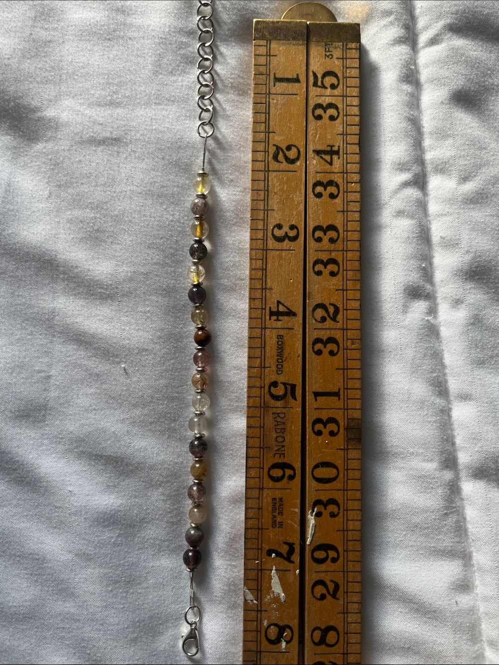 Adjustable super seven bracelet